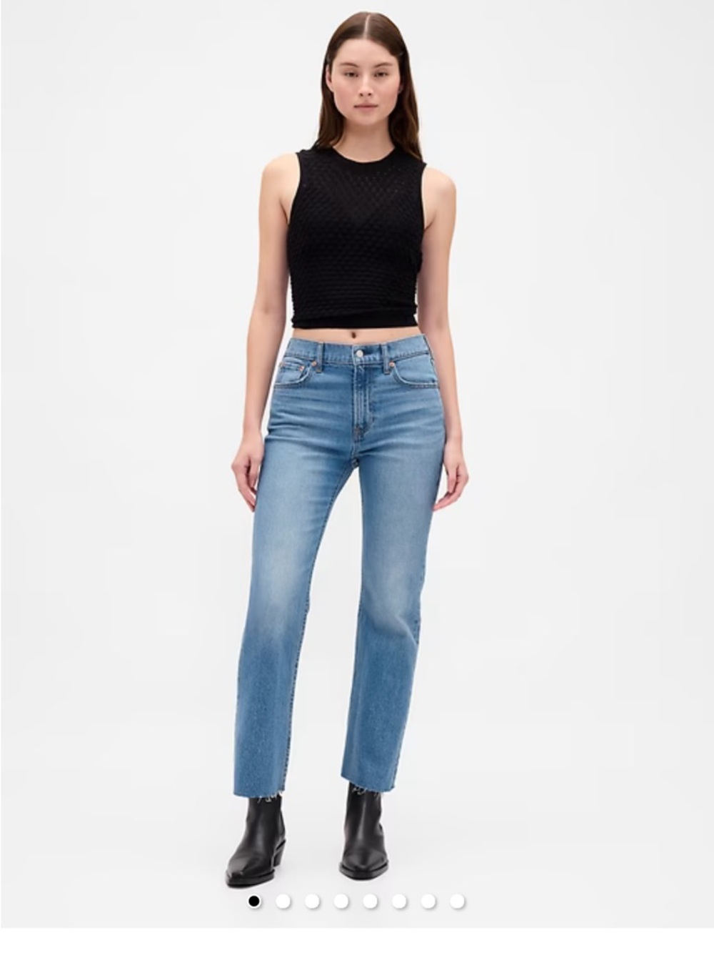 NWOT GAP Women's 90’s High Rise Straight Leg Jeans - Medium Blue